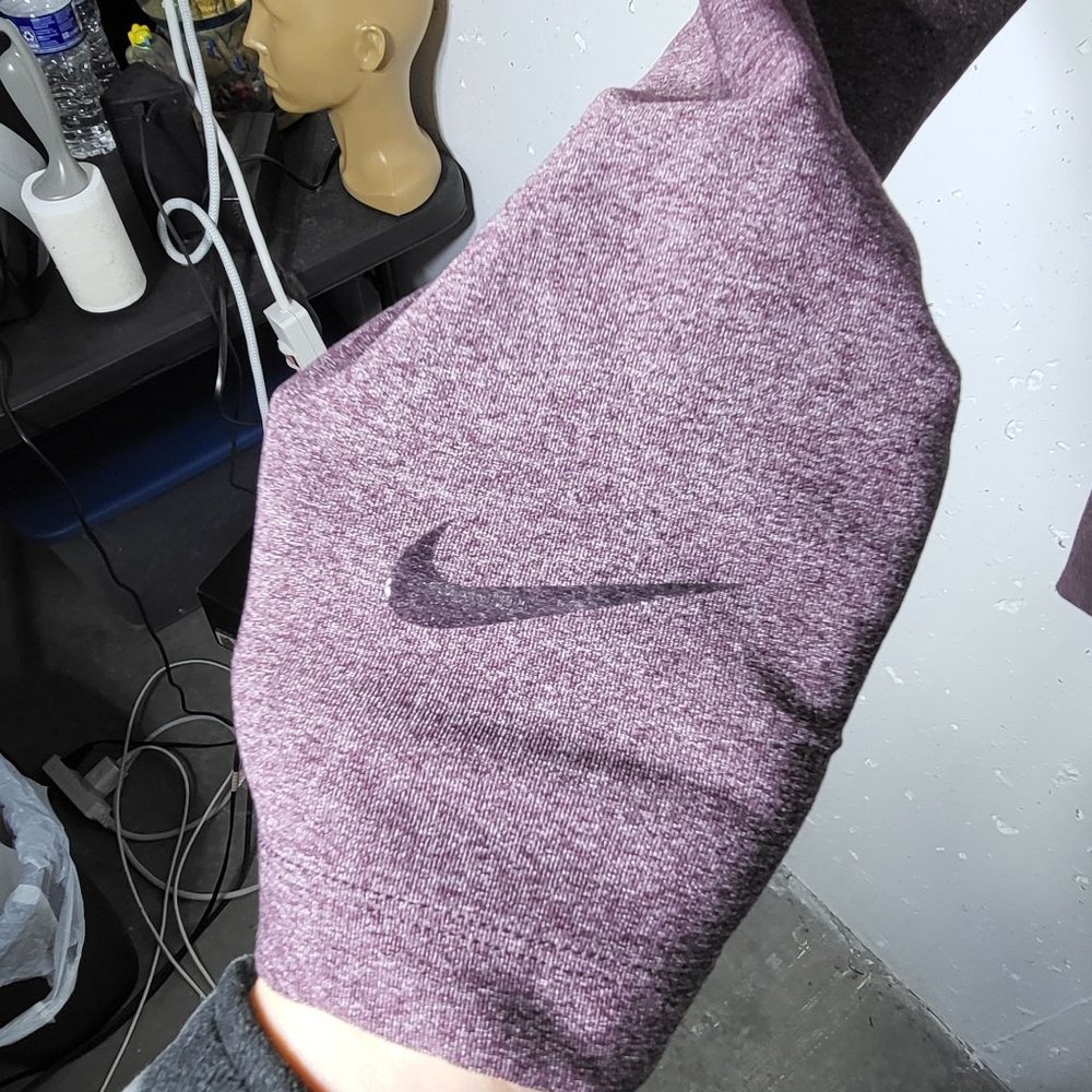 Nike Women's Sculpt Maroon Dri Fit Activewear Leggings Size Small - Picture 8 of 12